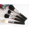 4pcs gold hair cosmetic applicator tool kit/black makeup kit free samples/private label make up brush set